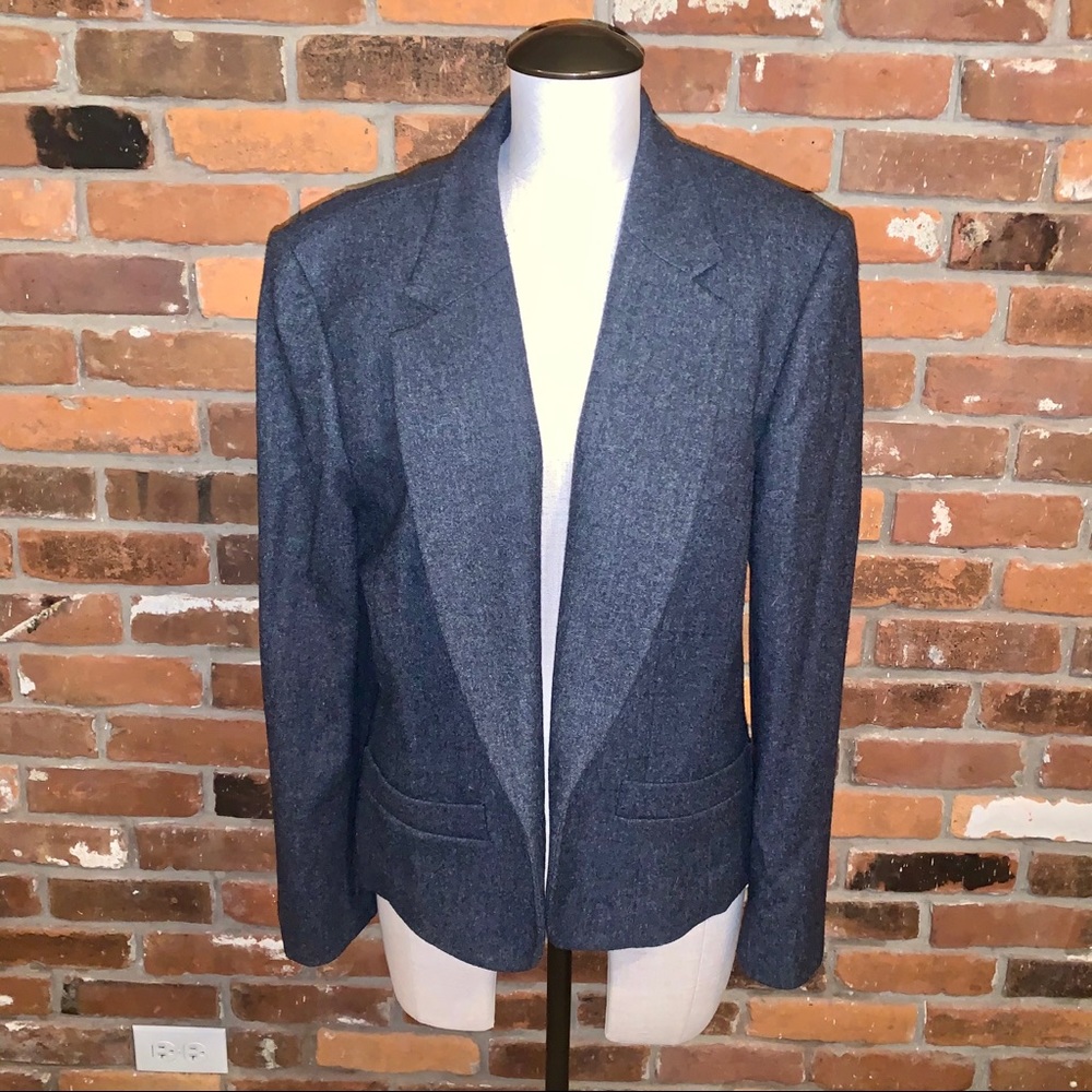 Pendleton Womens Gray Single Button Wool Blazer S… - image 3
